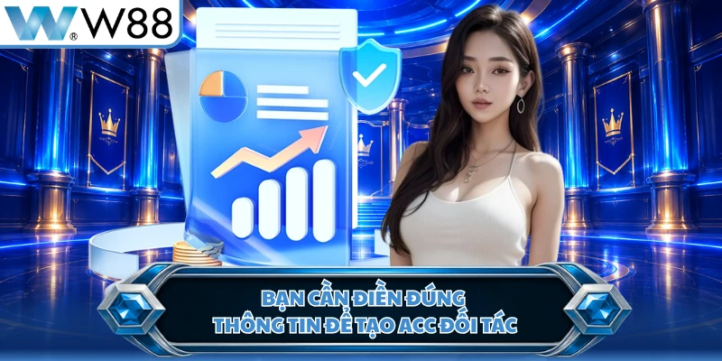 Bạn cần điền đúng thông tin để tạo acc đối tác