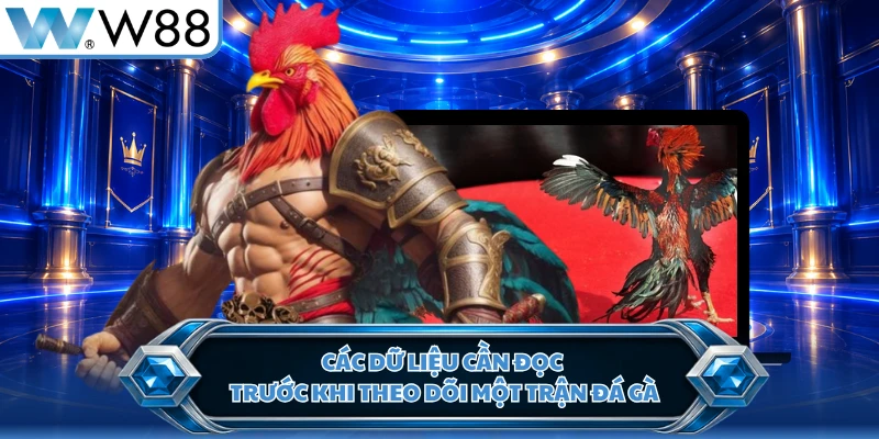 Các dữ liệu cần đọc trước khi theo dõi một trận đá gà