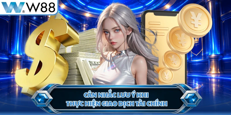 Cân nhắc lưu ý khi thực hiện giao dịch tài chính