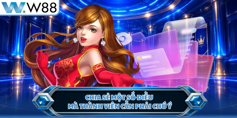 Chia sẻ một số điều mà thành viên cần phải chú ý