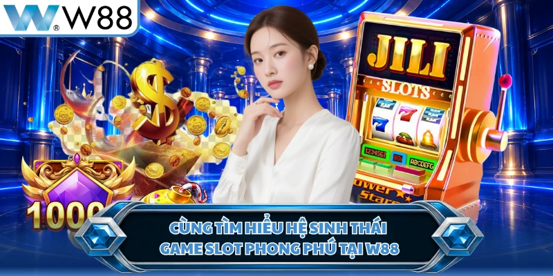 Cùng tìm hiểu hệ sinh thái game slot phong phú tại W88 