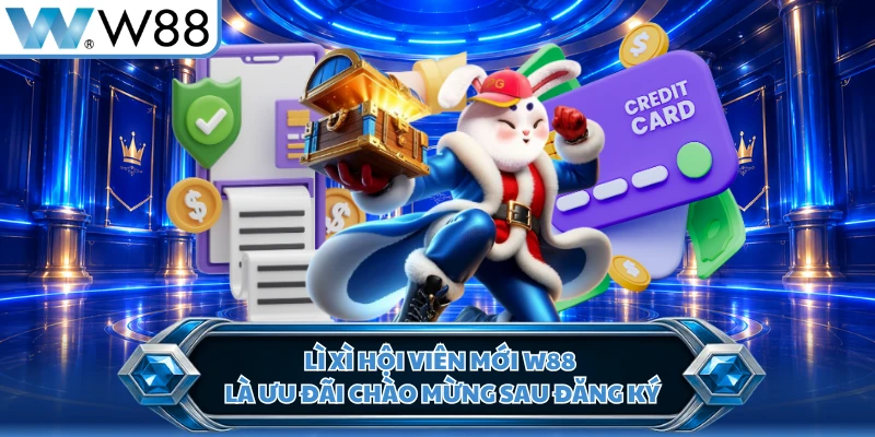 Lì xì hội viên mới W88 là ưu đãi chào mừng sau đăng ký